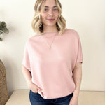 Scuba Soft Blush Dolman Top - The Nines