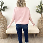 Scuba Soft Blush Dolman Top - The Nines
