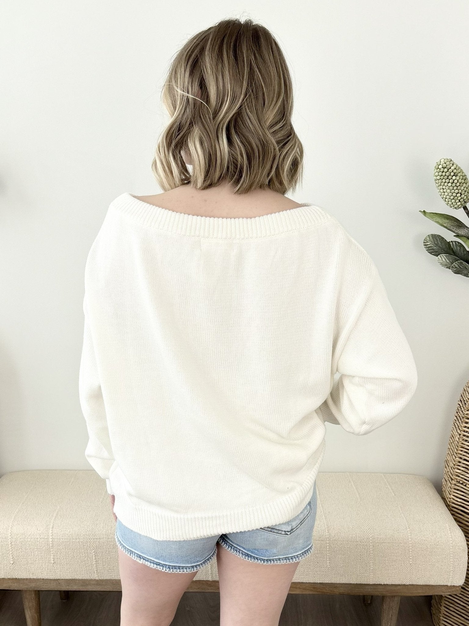 American Flag Boat Neck Sweater - The Nines