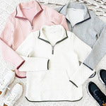 Ava Quilted Lightweight Pullover - 2 colors! - The Nines