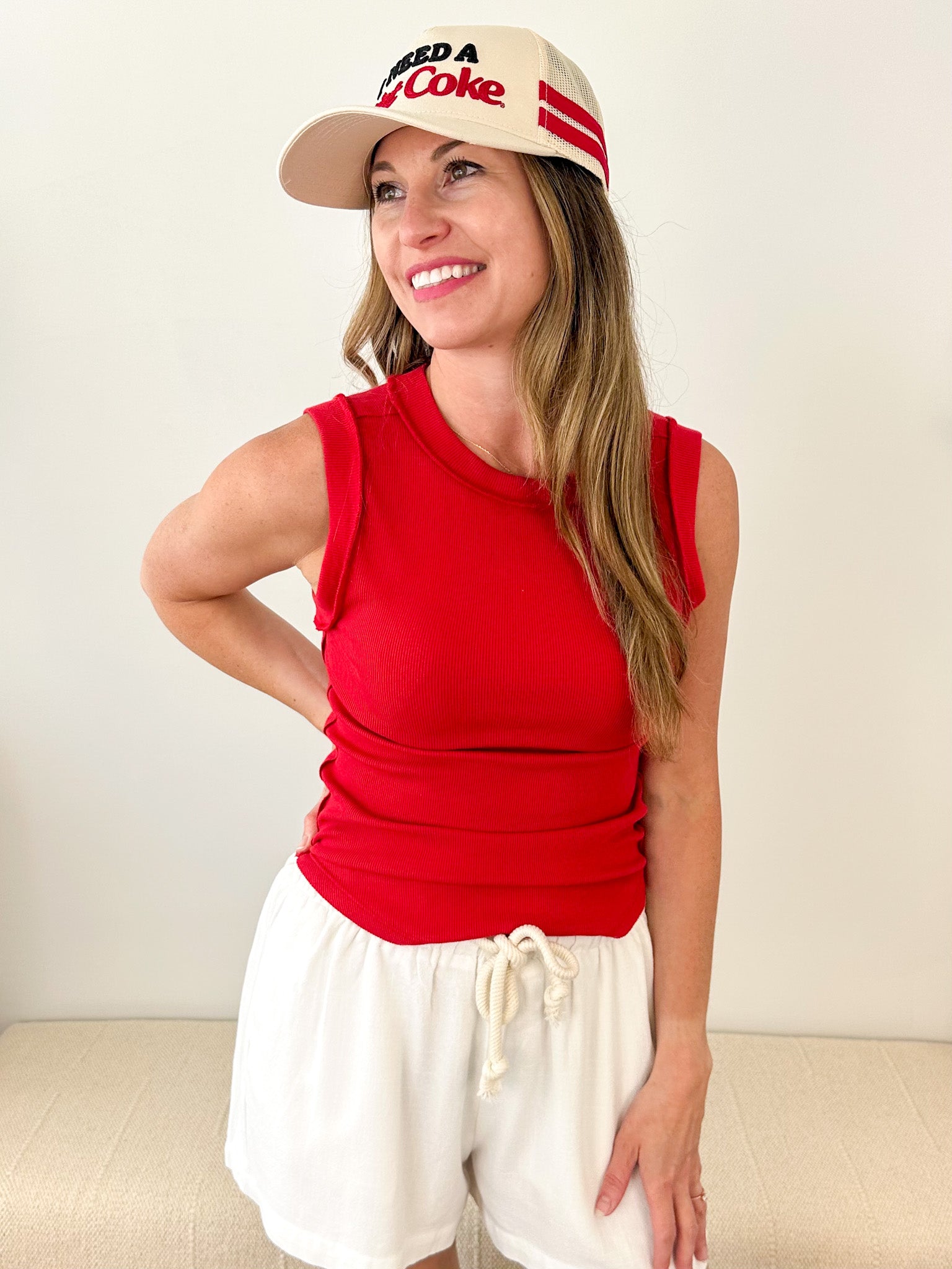 Exposed Seam Raw Edge Tank
