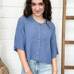 Knit Button Top - 2 Colors! - The Nines