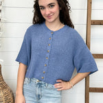 Knit Button Top - 2 Colors! - The Nines