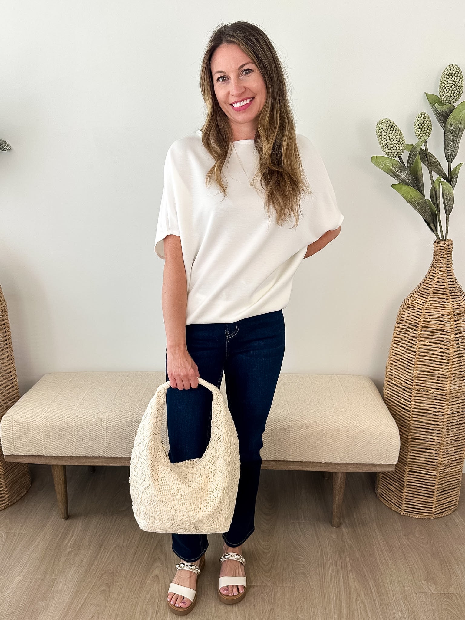 Scuba Soft Blush Dolman Top - The Nines