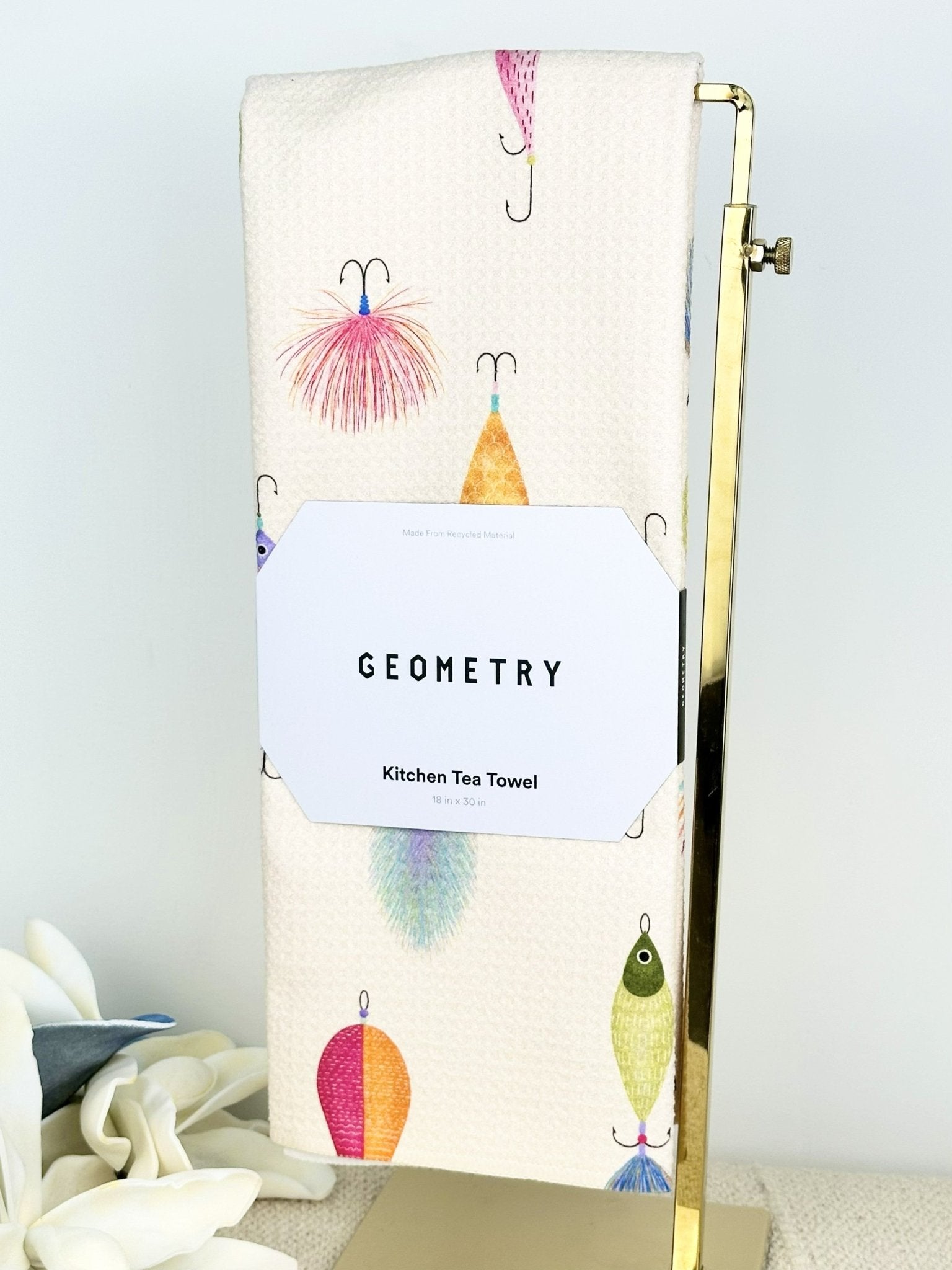 Fishing Lures Tea Towel - The Nines