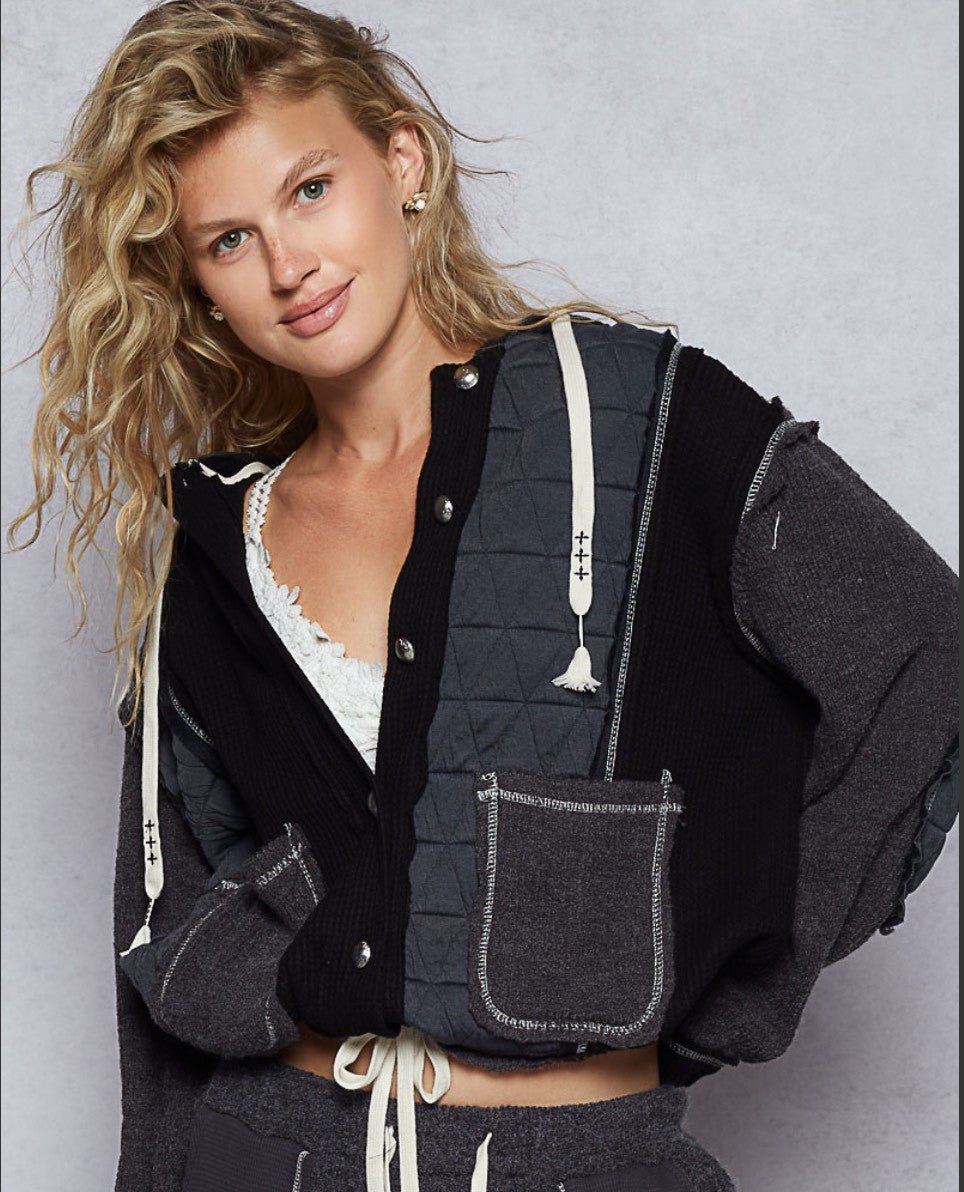 Multi Fabric Shacket - 2 colors! - The Nines