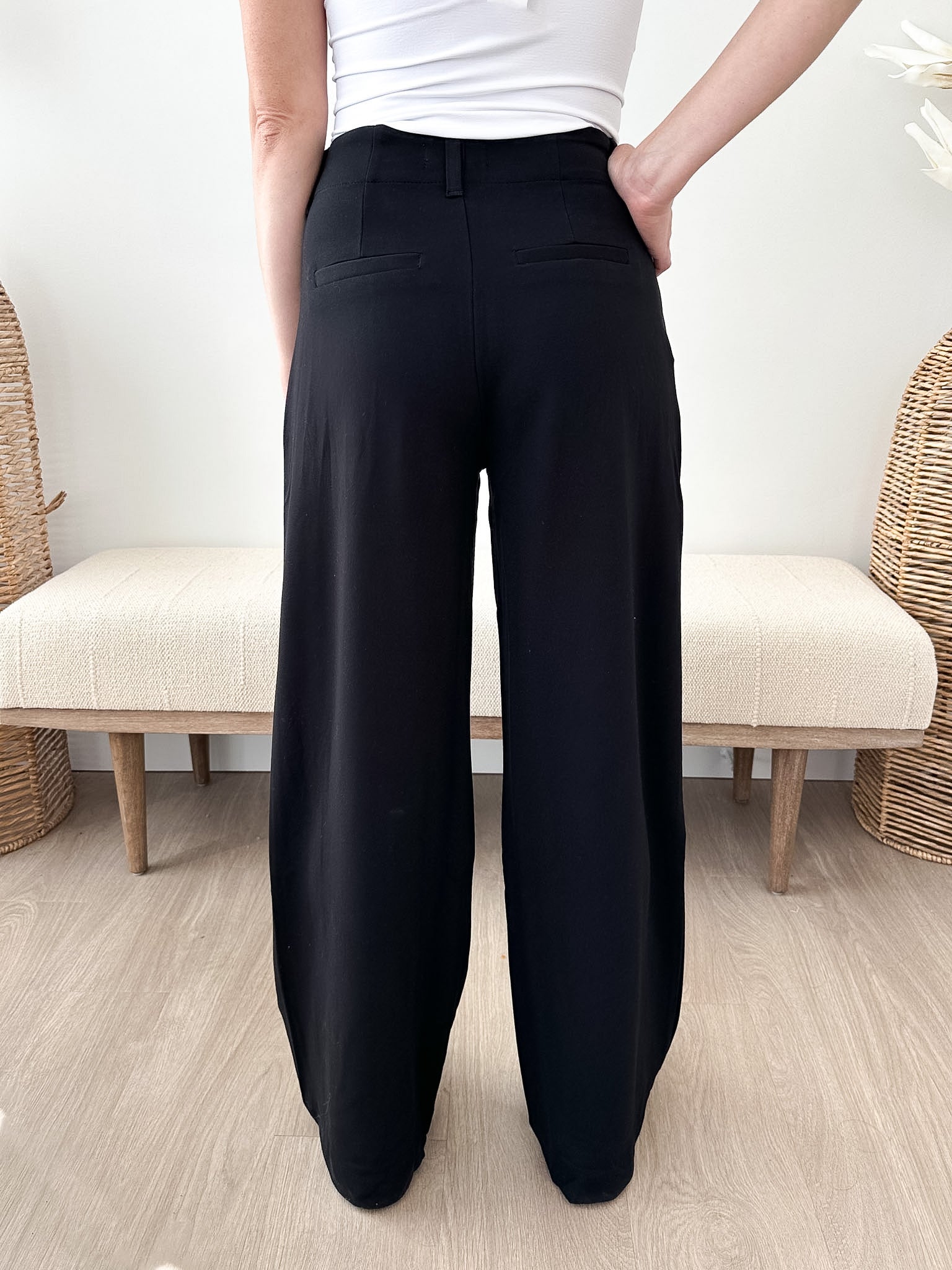 Cheryl Super High Rise Wide Leg Trouser - The Nines