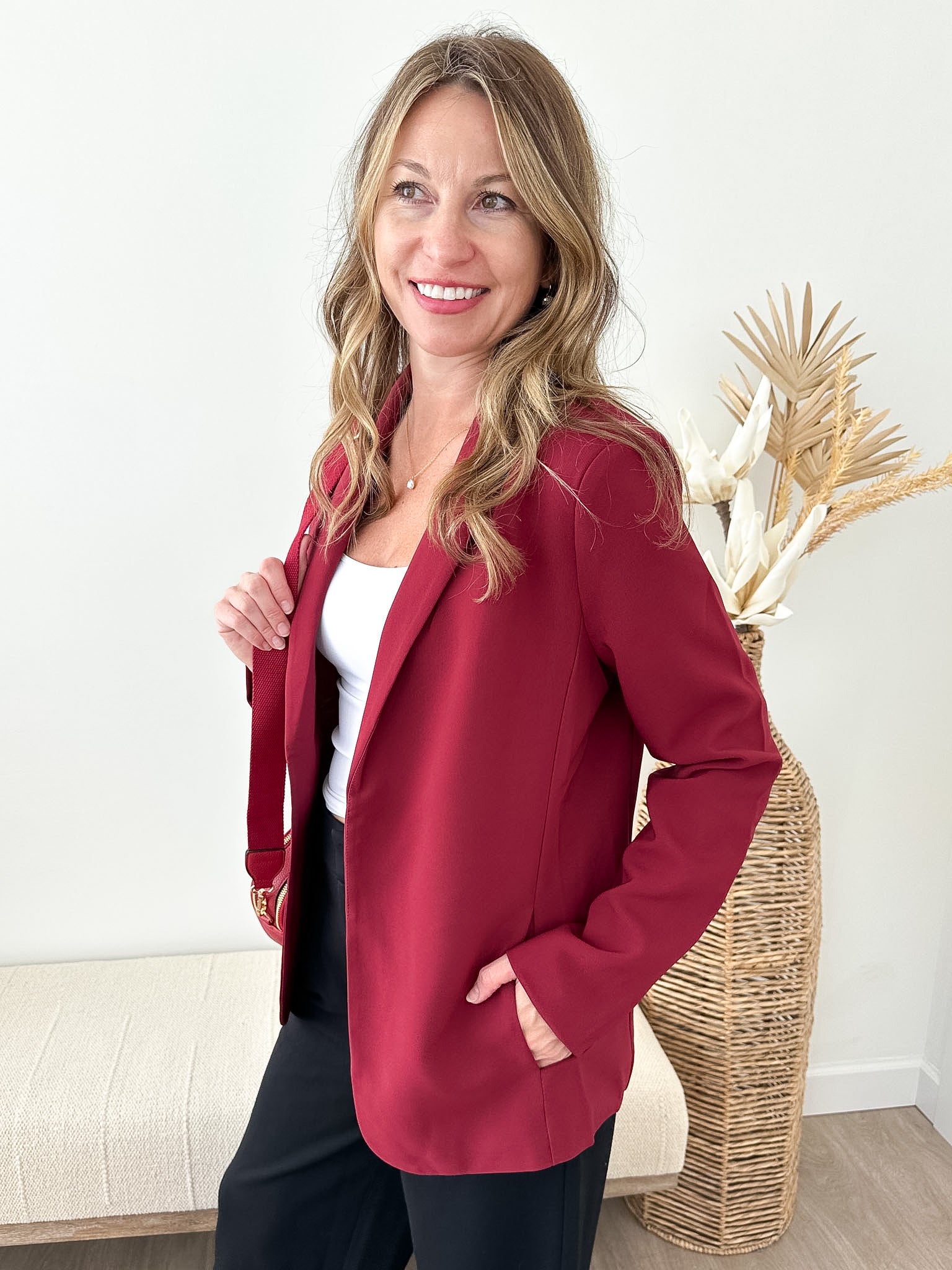 Woven Lined Blazer - 4 colors! - The Nines