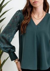 Victoria Button Back Blouses - 2 Colors!