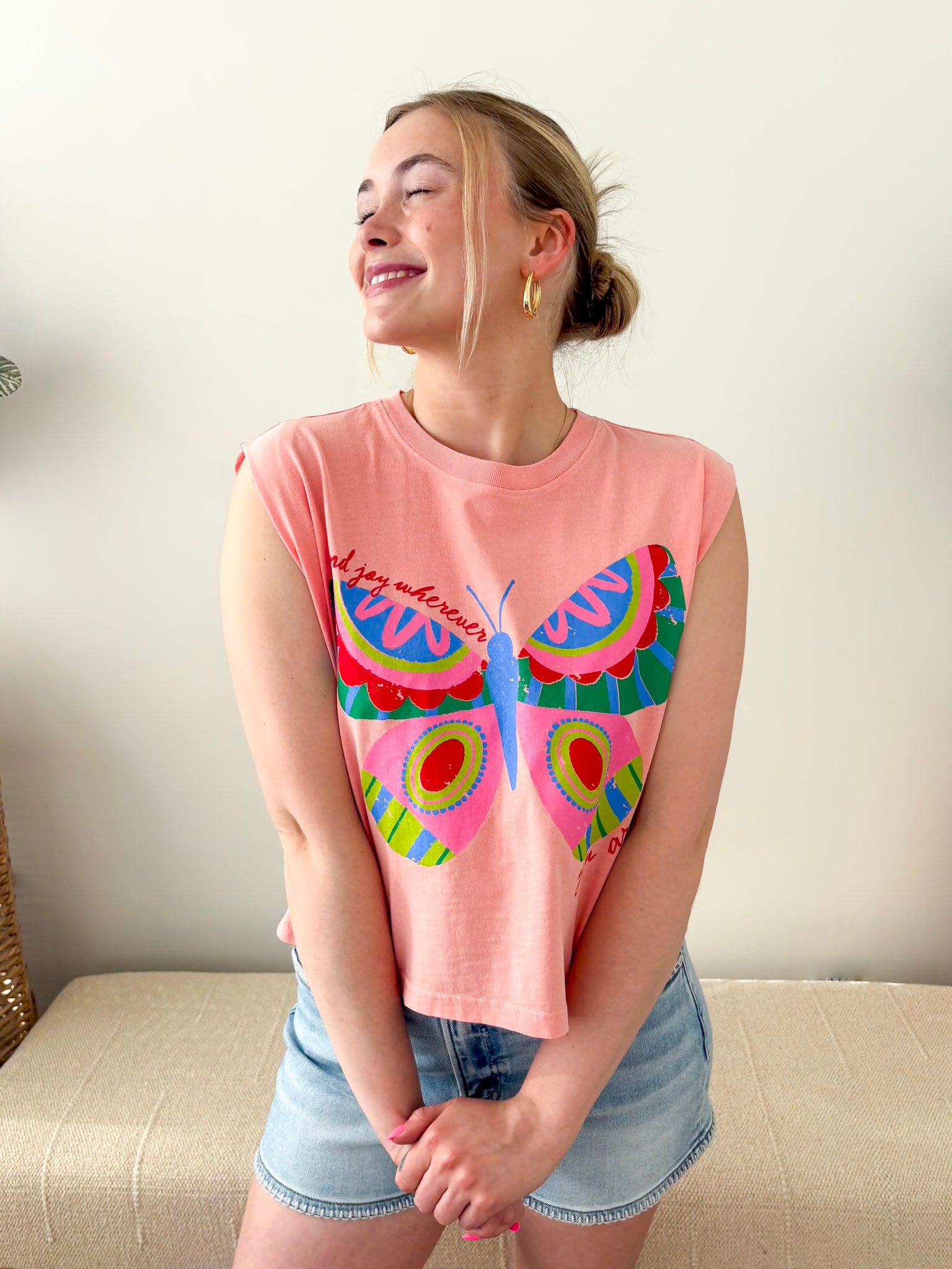 "Find Joy" Multicolor Tank - The Nines