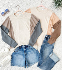 Hannah Colorblock Lightweight Tops - 2 Colors!