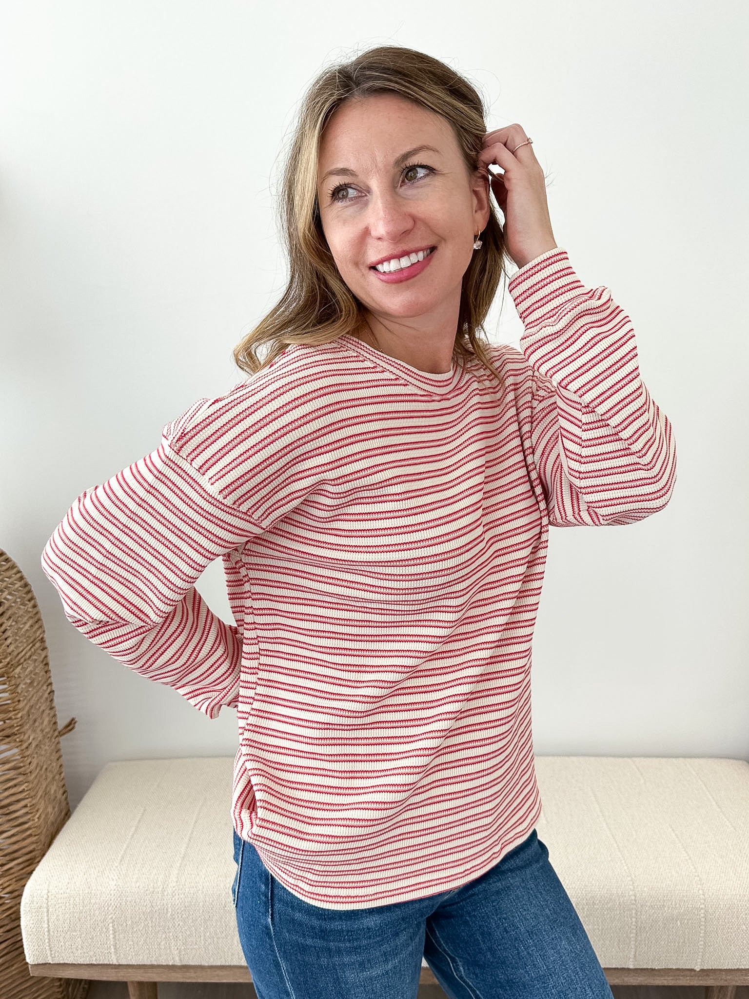 Novelty Striped Long Sleeve - The Nines