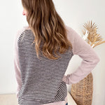 Contrast Striped Sweater - The Nines