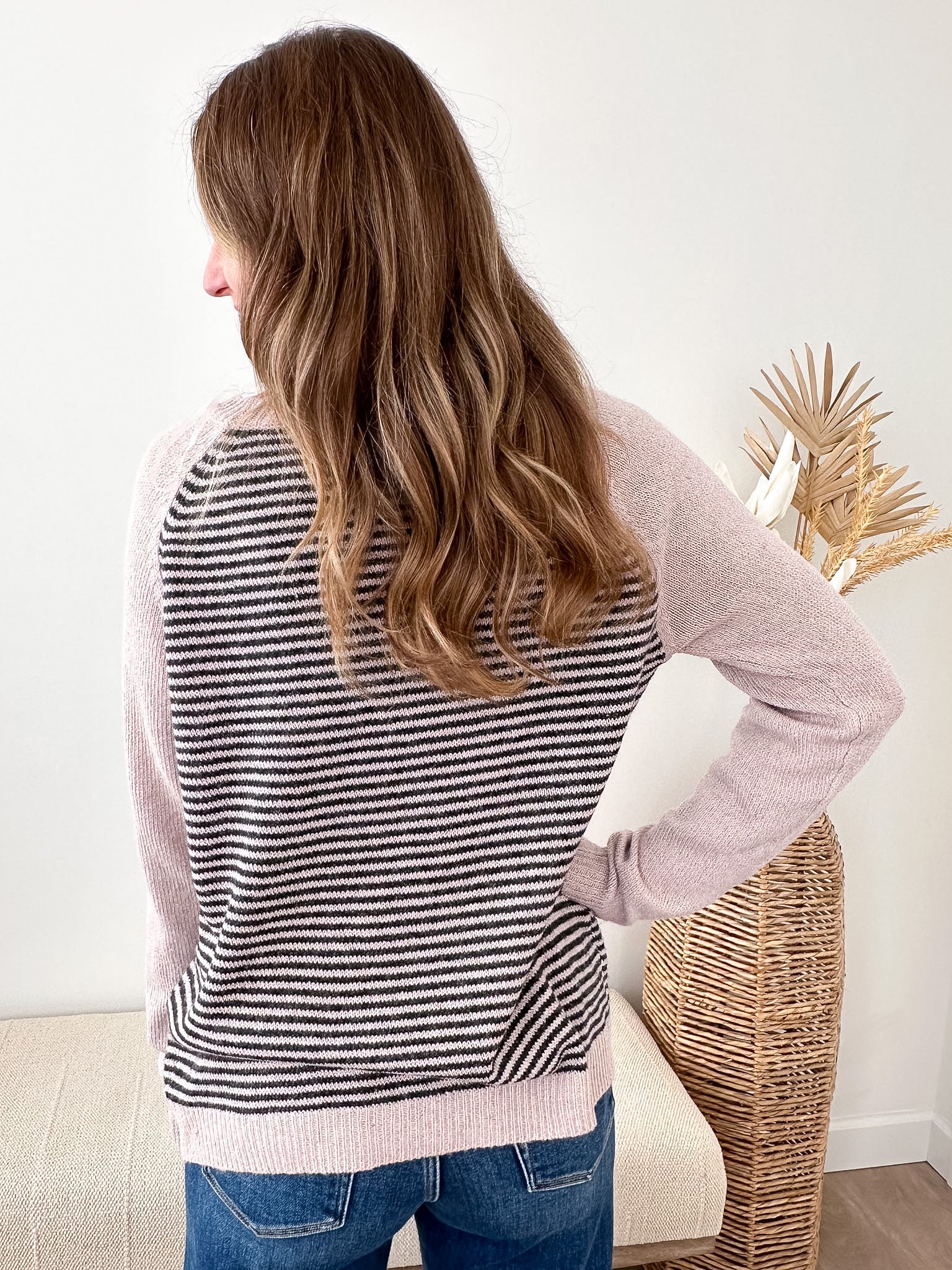 Contrast Striped Sweater - The Nines