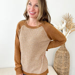 Contrast Striped Sweater - The Nines