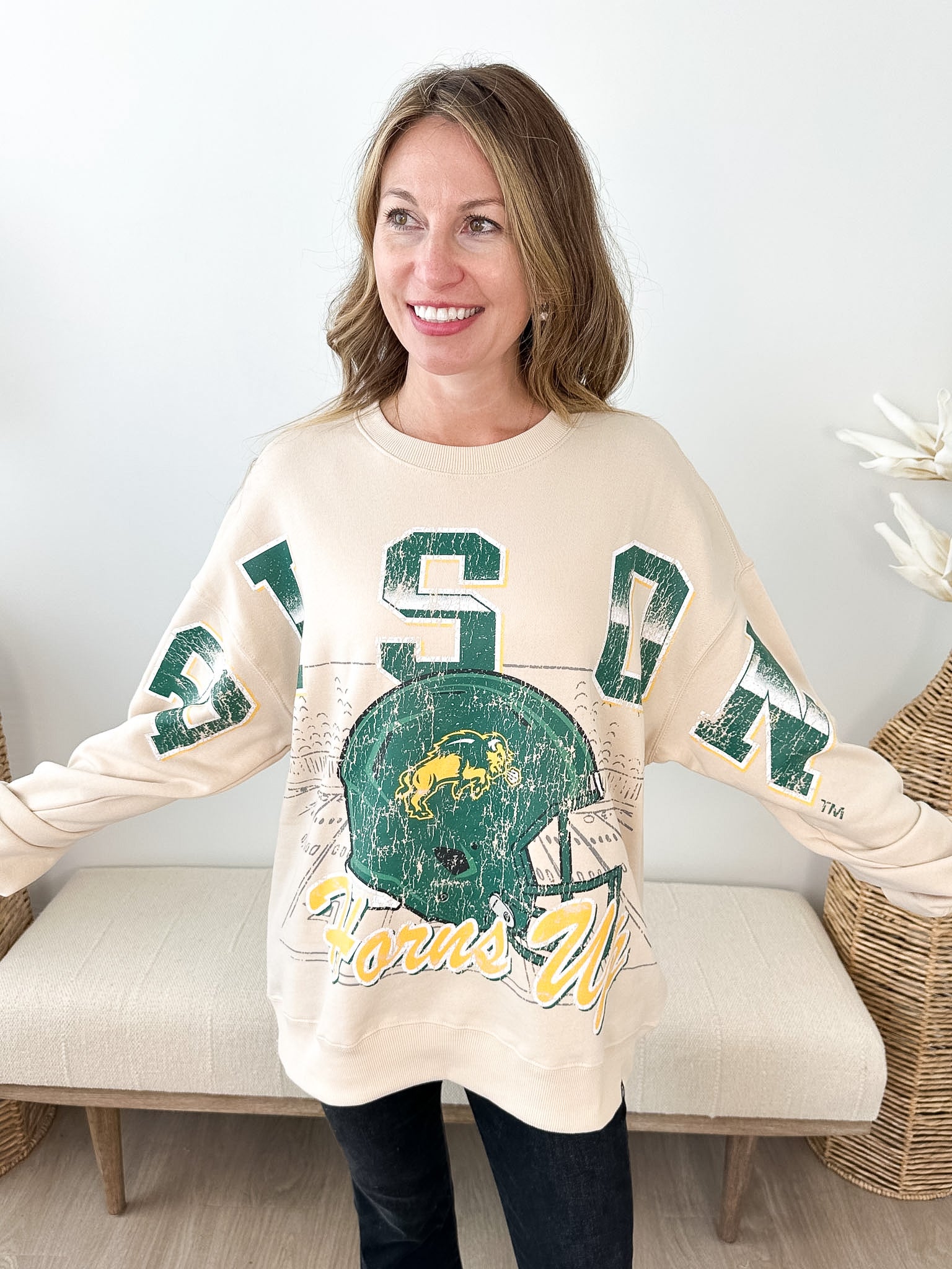 NDSU Homefield Lantern Sleeve Crew - The Nines