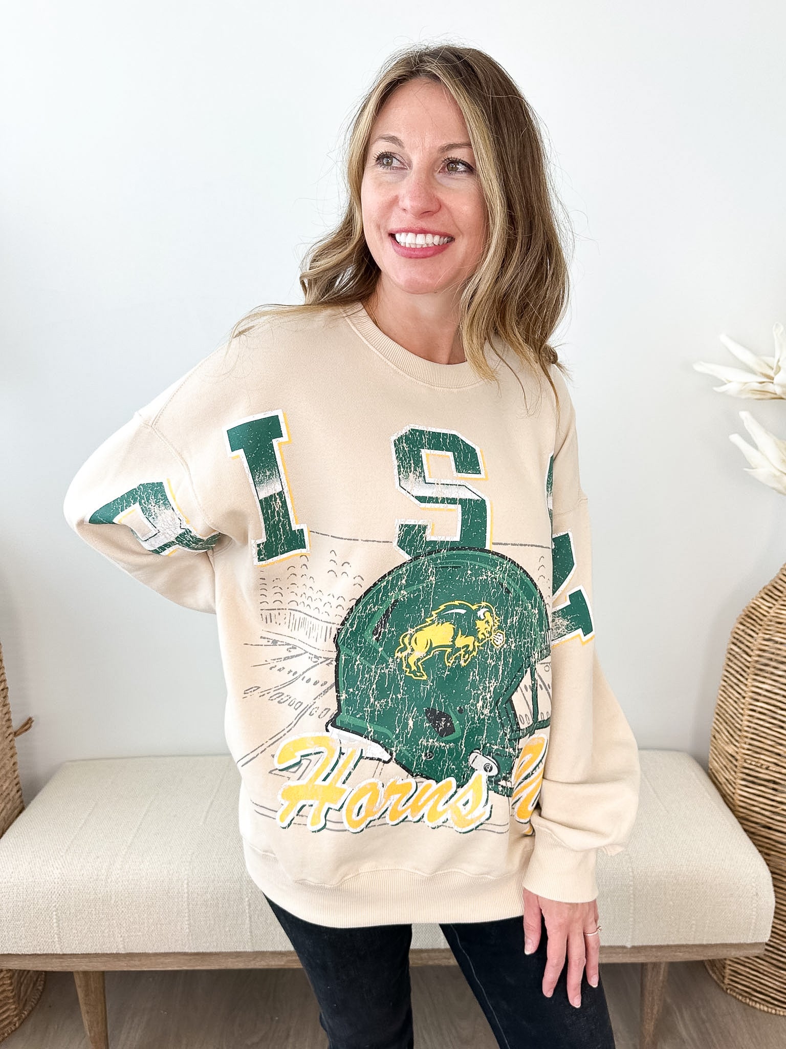 NDSU Homefield Lantern Sleeve Crew - The Nines
