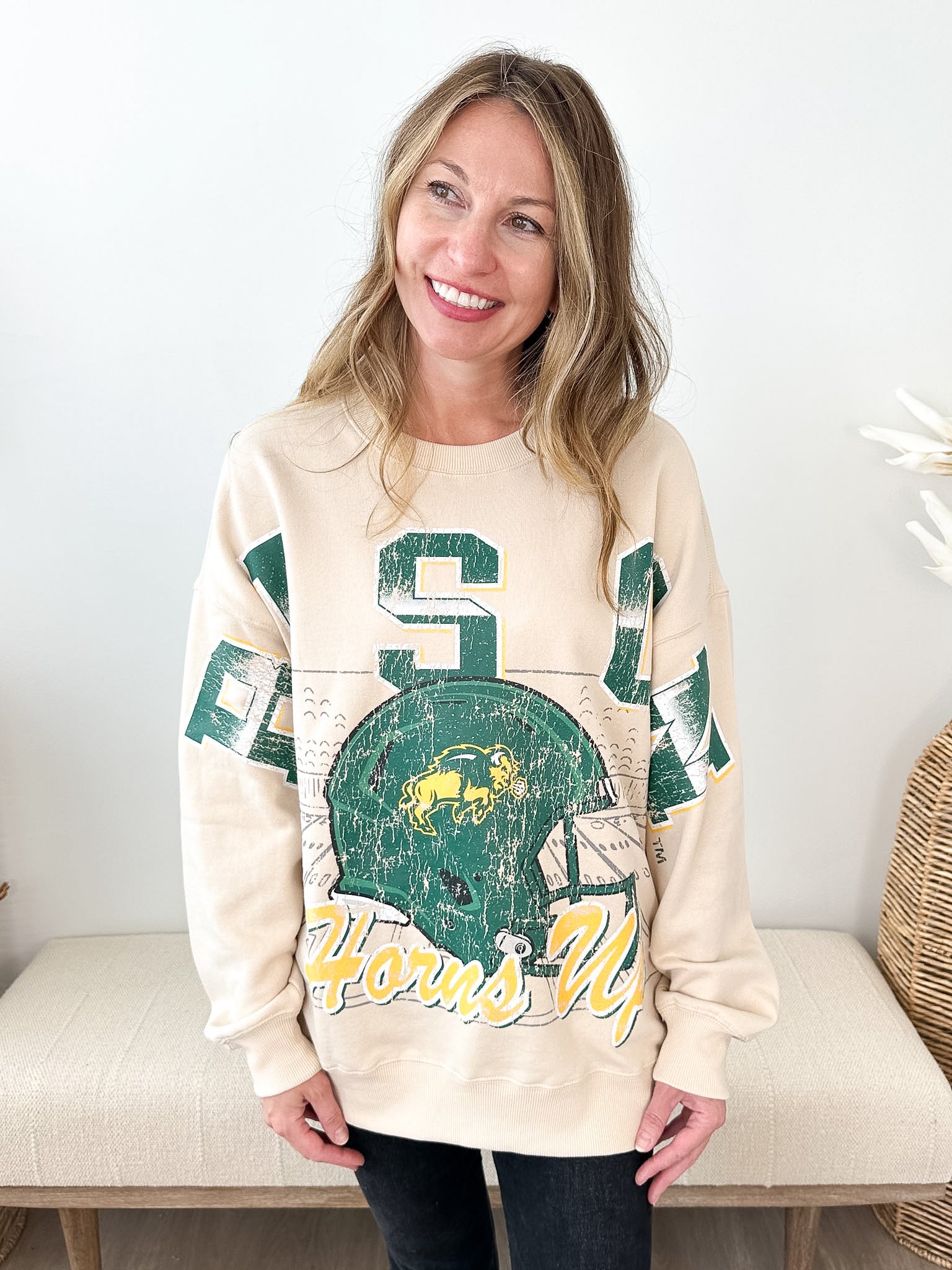NDSU Homefield Lantern Sleeve Crew