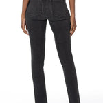 Long KUT Reese High Rise Fab Ab Ankle Straight Leg Black Jeans - The Nines