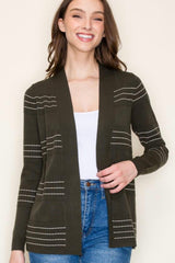 Stitched Cardigans - 4 Colors!