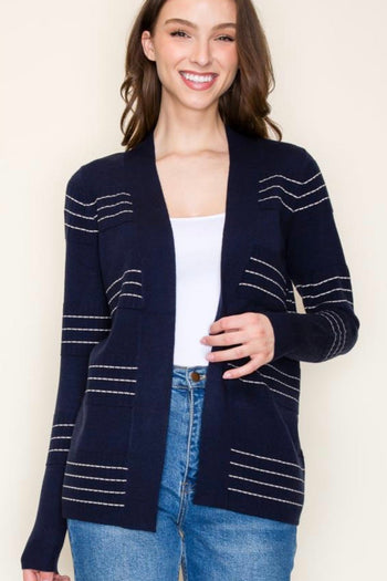 Stitched Cardigans - 4 Colors!