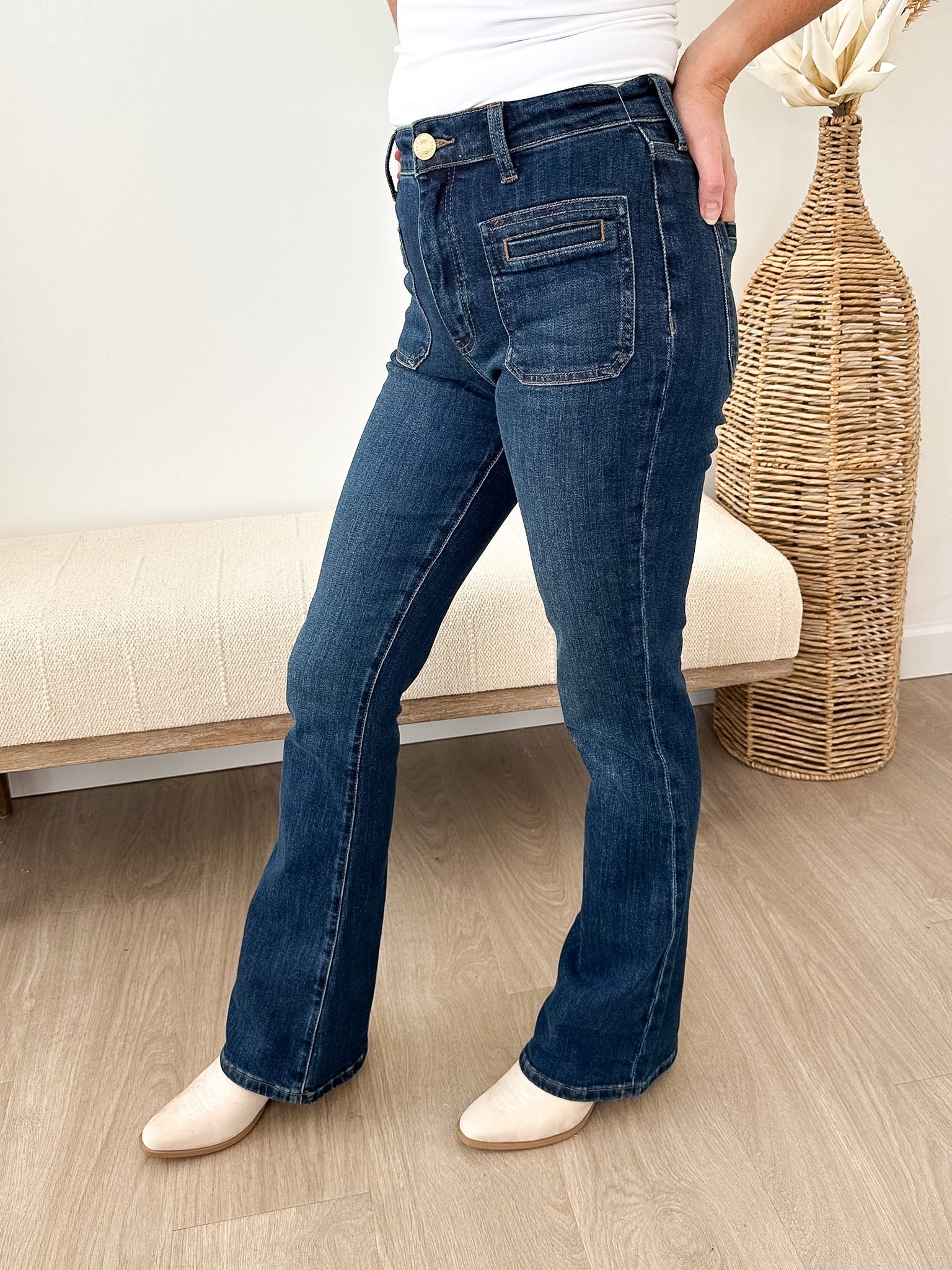 KUT From The Kloth Ana High Rise Flare Jean - The Nines