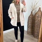 Mono B Soft Hooded Pocket Cardigan - The Nines