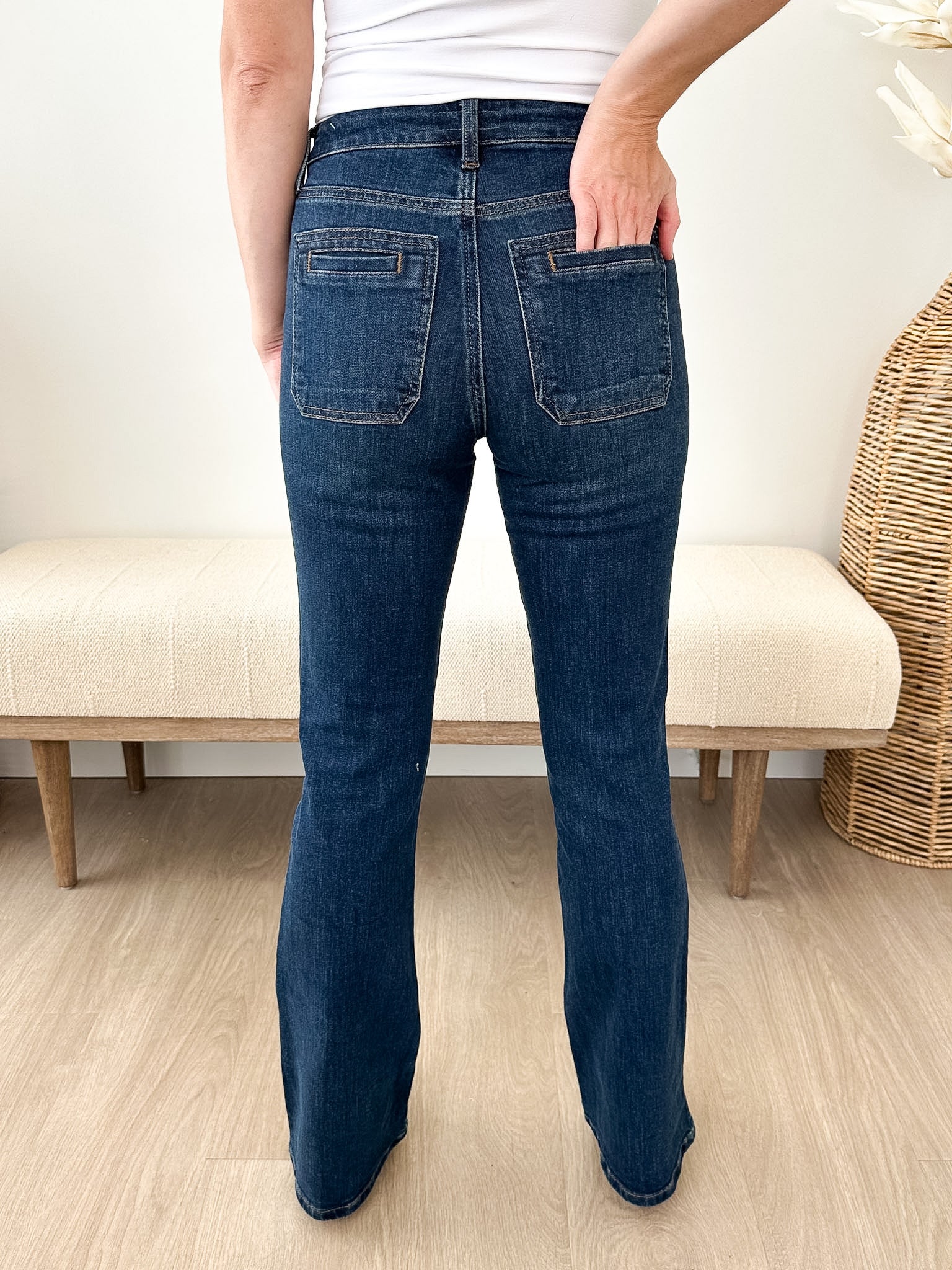 KUT From The Kloth Ana High Rise Flare Jean - The Nines