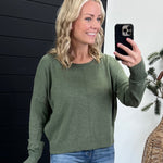 Front Seam Just Like Cashmere Top - 4 colors! - The Nines