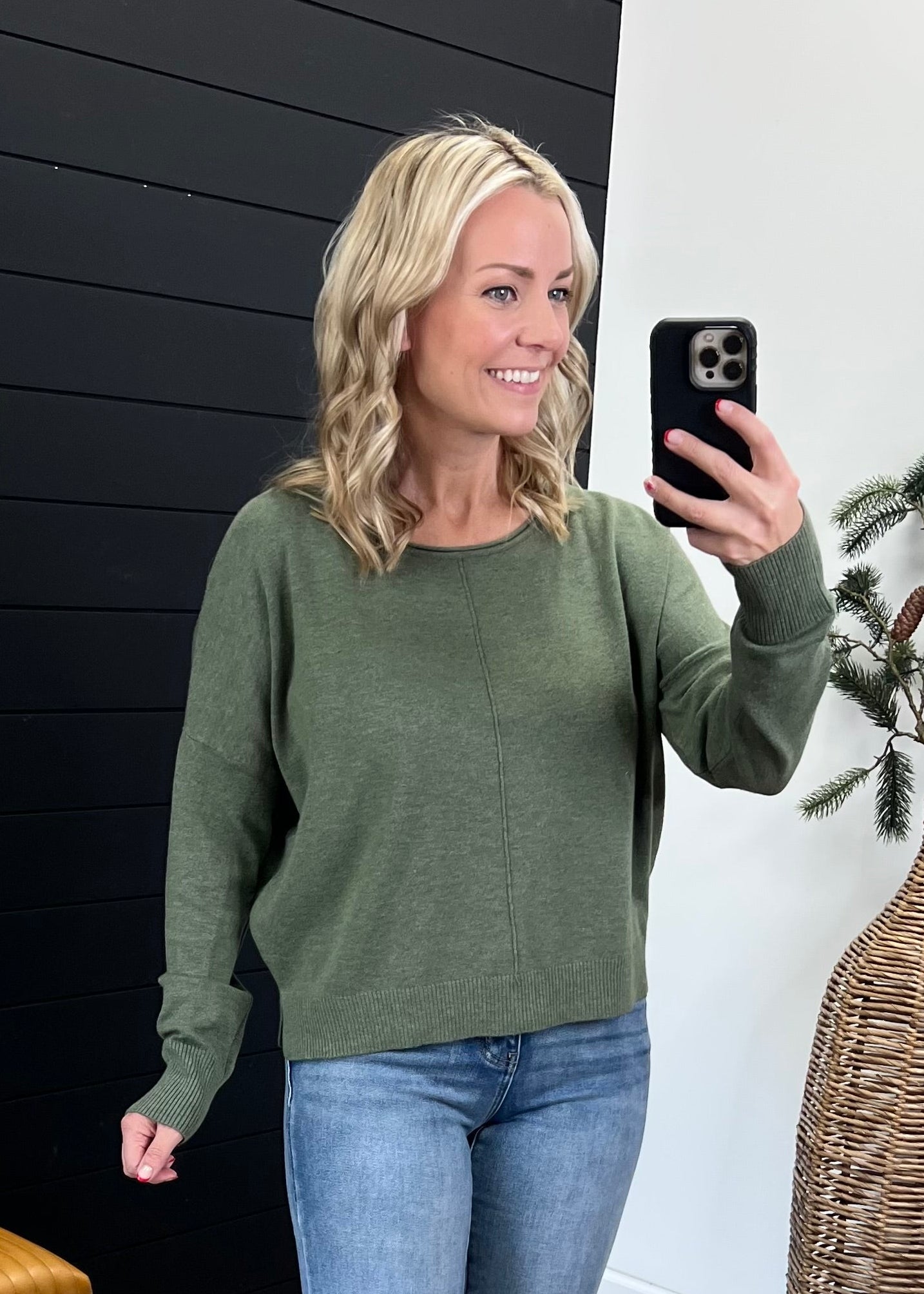 Front Seam Just Like Cashmere Top - 4 colors! - The Nines