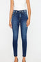 Kan Can High Rise Ankle Skinny Release Hem Jeans