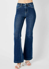 Judy Blue High Waist Angled Side Seam Detail Flare Jeans