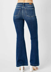 Judy Blue High Waist Angled Side Seam Detail Flare Jeans