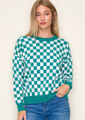 Life is Better In a Checked Sweater - 3 Colors! - FINAL SALE