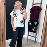 Mock Flower Sweater Top - 3 Colors! - The Nines