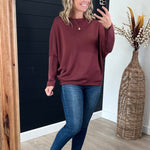 Scuba Long Sleeve Dolman Tops - 7 Colors! - The Nines