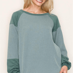 Rileigh Ribbed Top - Sage - The Nines