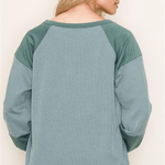 Rileigh Ribbed Top - Sage - The Nines