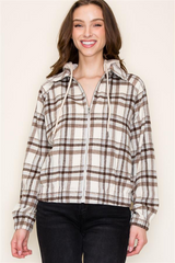 The Andi Plaid Hooded Shacket - 3 Colors! - FINAL SALE