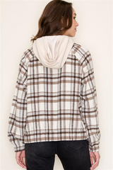 The Andi Plaid Hooded Shacket - 3 Colors! - FINAL SALE