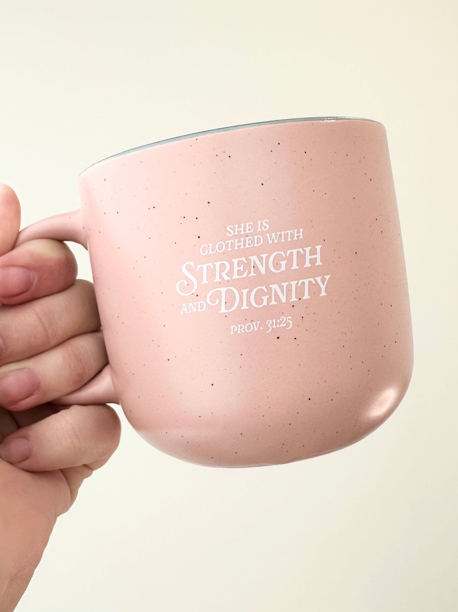 Pink "I love you Mom Prov. 31:25" Mug - The Nines