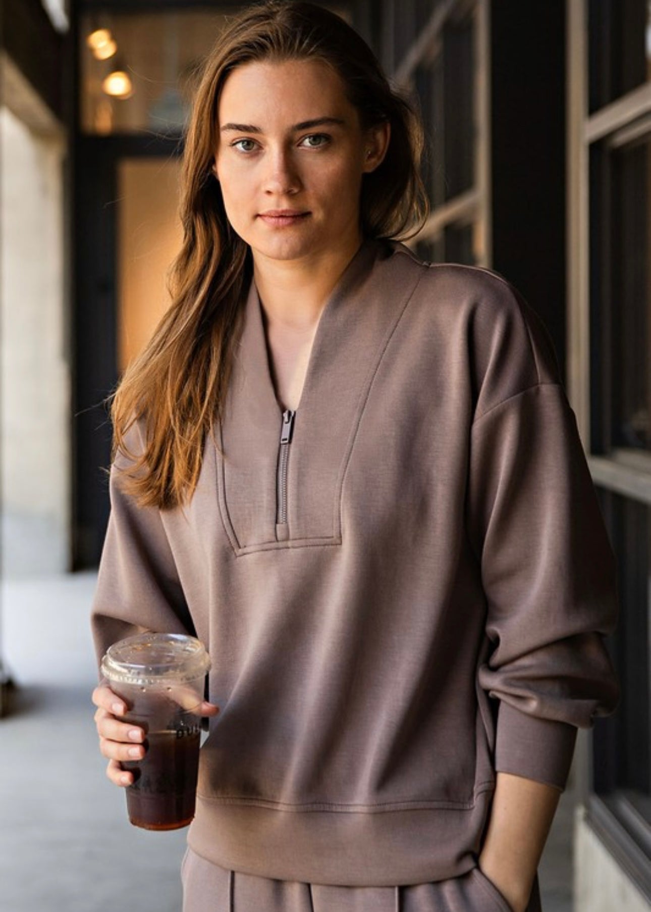 Luxe Scuba Half Zip Pullovers - 7 Colors! - The Nines