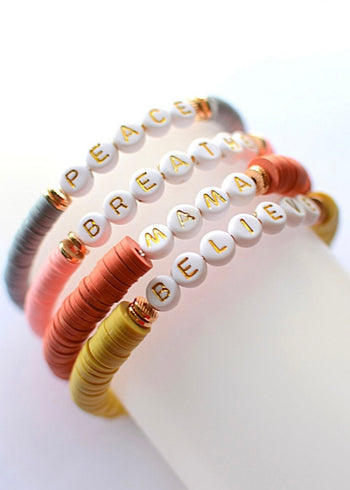 Inspirational Stretch Bead Bracelets - 4 Styles!