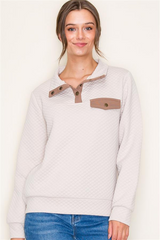 Rowan Quilted Snap Button Pullovers - 2 Colors!