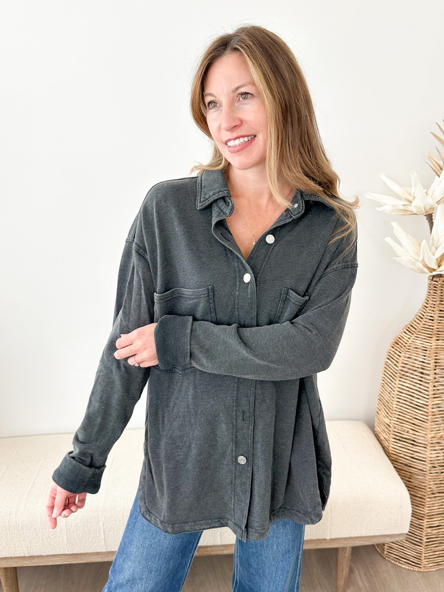 Keepin' It Casual Soft Button Up
