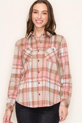 Allie Plaid Knit Tops - 2 Colors!