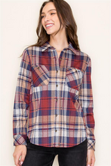 Allie Plaid Knit Tops - 2 Colors!