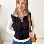 Reversible Cropped Puffer Vest - 2 Colors! - The Nines
