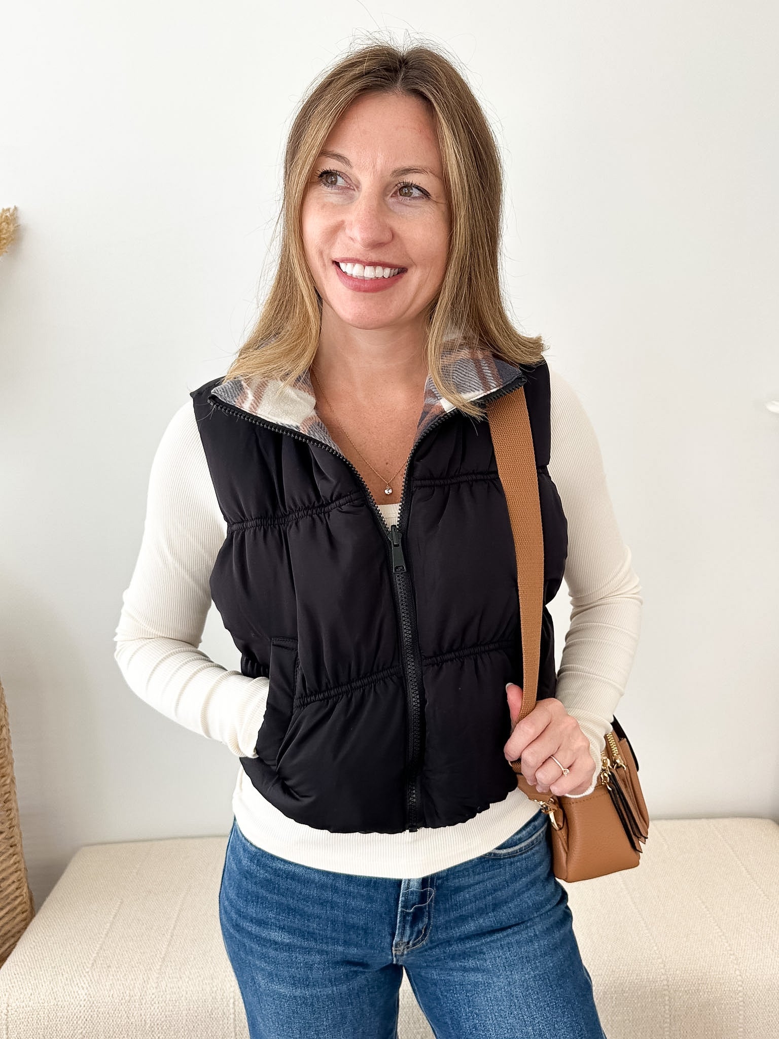 Reversible Cropped Puffer Vest - 2 Colors!