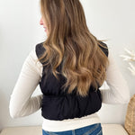 Reversible Cropped Puffer Vest - 2 Colors! - The Nines